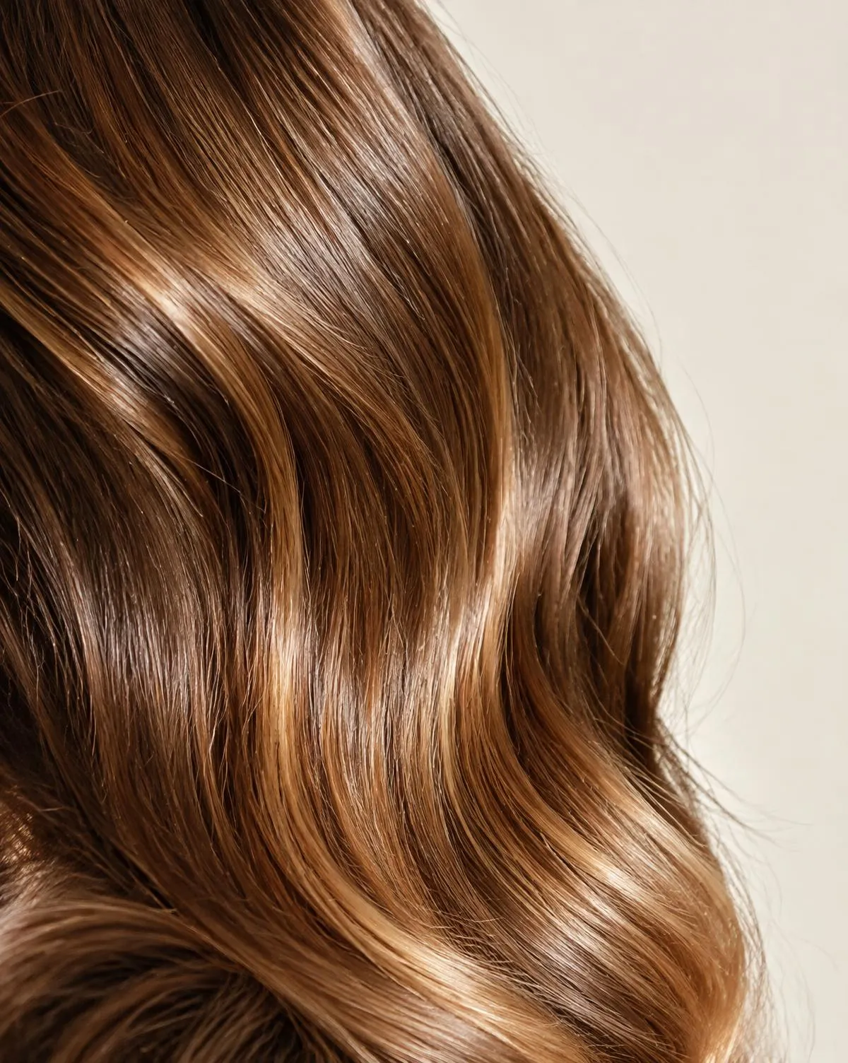Inspiration: warmbraunes, glänzendes Haar